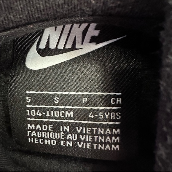 Nike Go the Extra Smile Fleece Sweat Set Black Size Small 4-5 Years - Picture 3 of 4